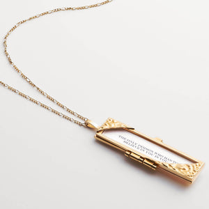 Turning Corners Fortune Locket - Gold